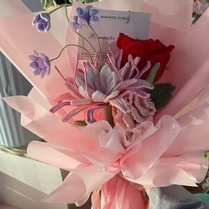 Pink and Red Floral Bouquet